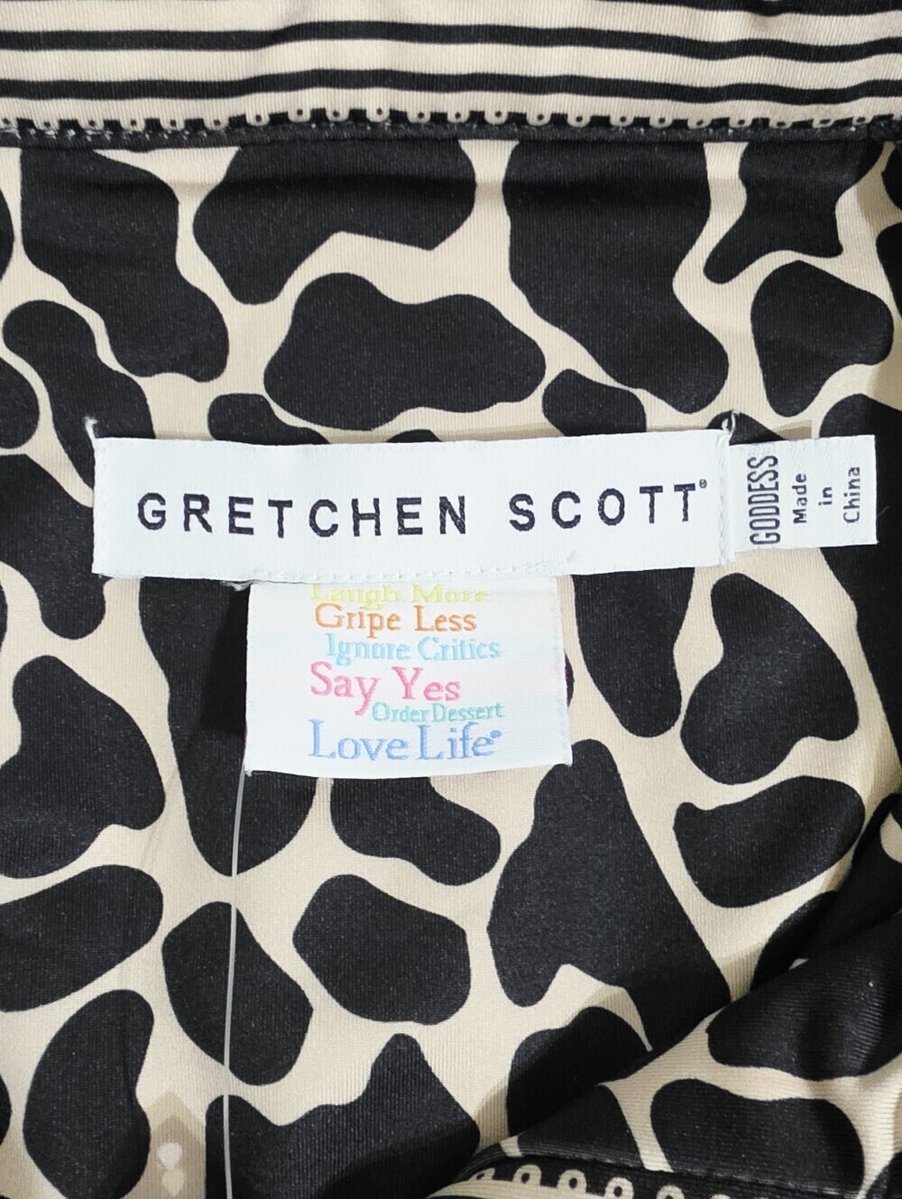 NEW Gretchen Scott Twist & Shout Dress XXL Goddess Zebra Animal Print Plus Size - Picture 16 of 16